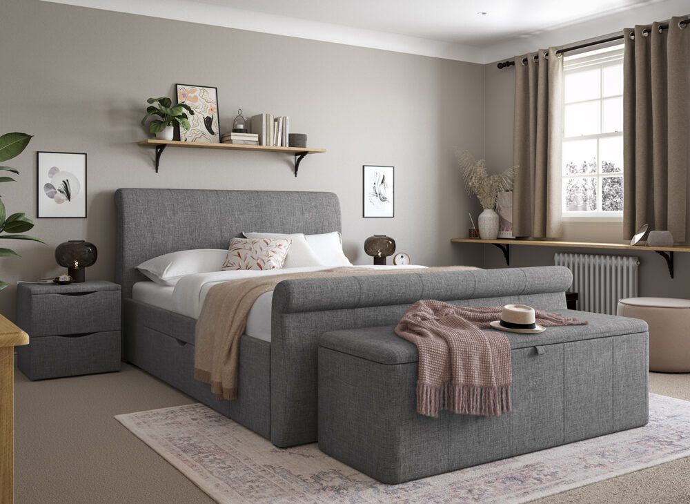 lucia-dark-grey-pink-bed-beige-natural-blanket-box-storage