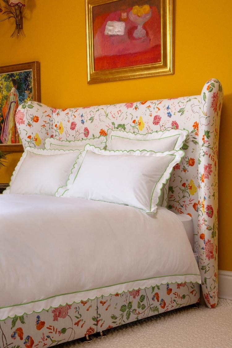 Sophie Conran Celeste divan and headboard in Ivory Wildwood floral print