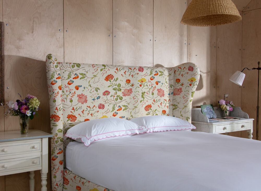 Celeste in Wildwood floral print close up