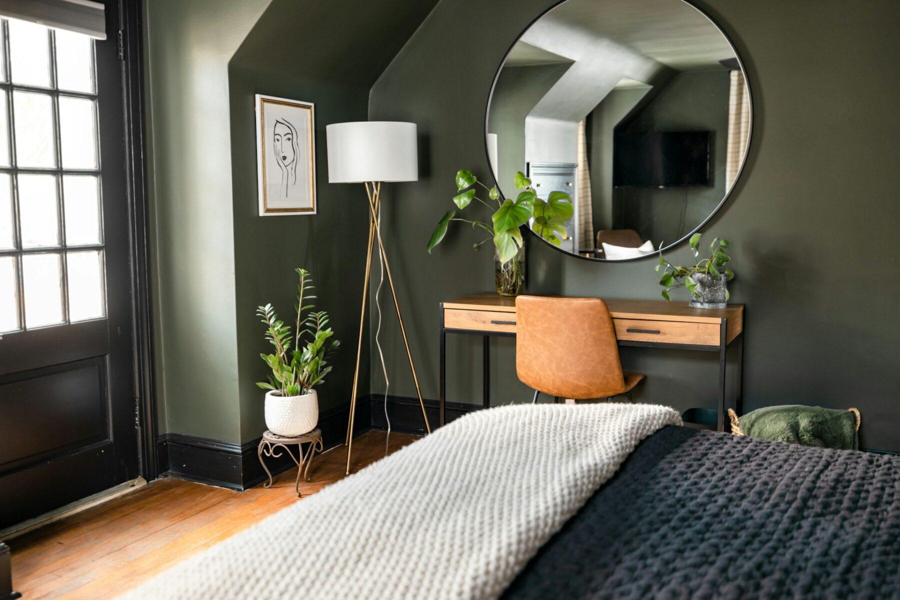 Earthy bedroom