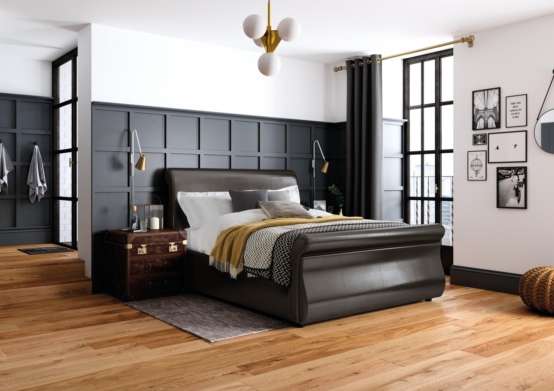 dreams-detroit-bed-black-panelling