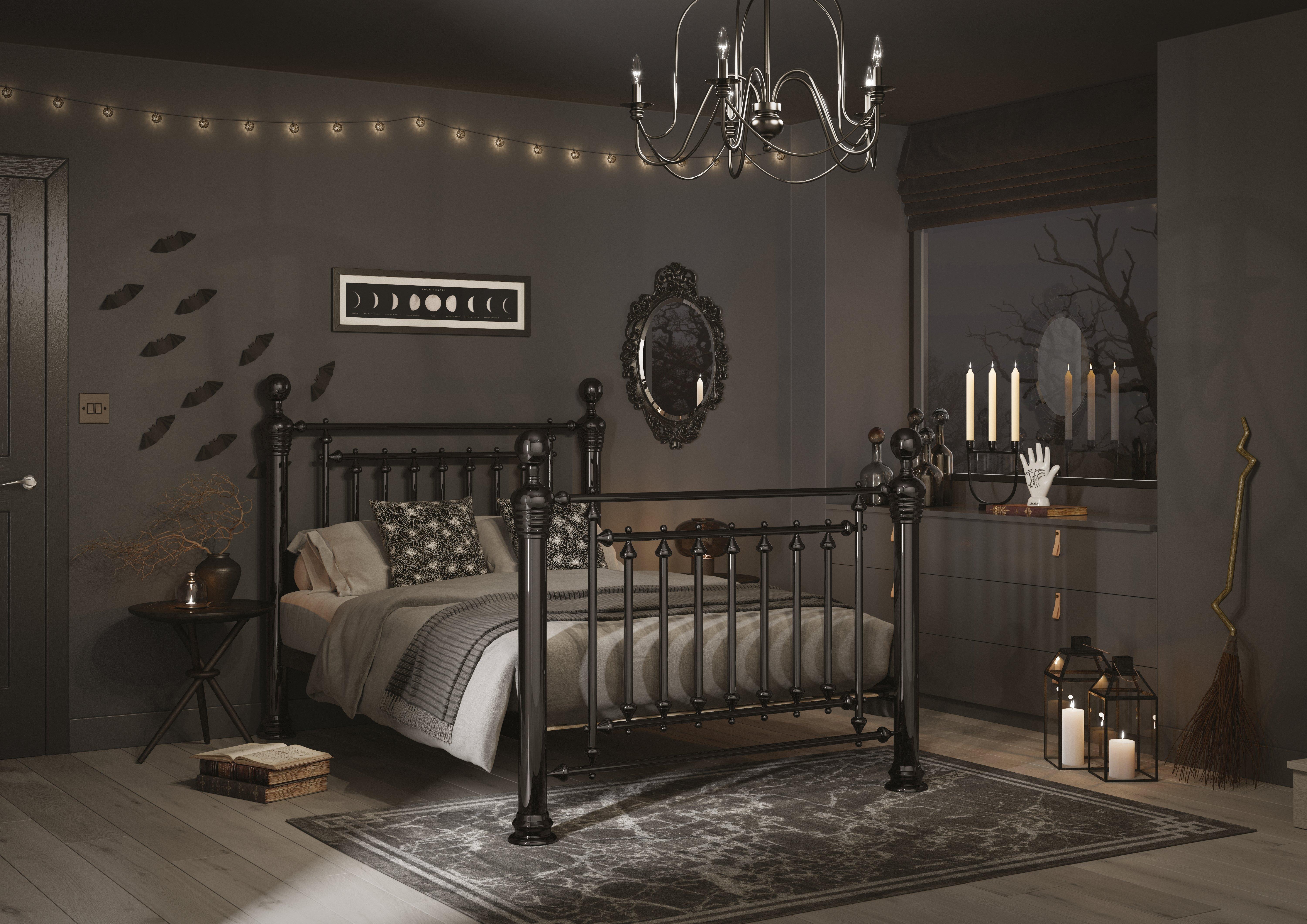 Dark and dramatic: how to style a black bedroom