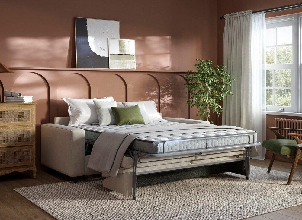 Elba 3-Seater Pull-Out Sofa Bed pulled out