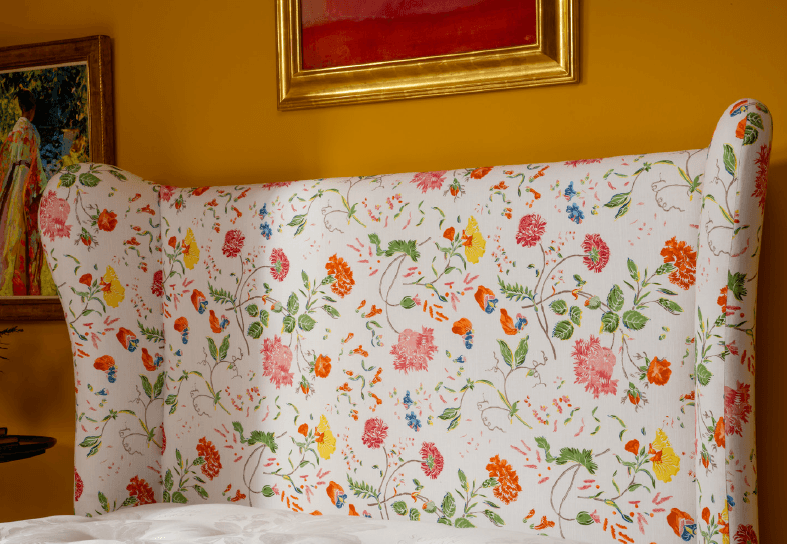 Sophie Conran Celeste headboard in Ivory Wildwood floral print