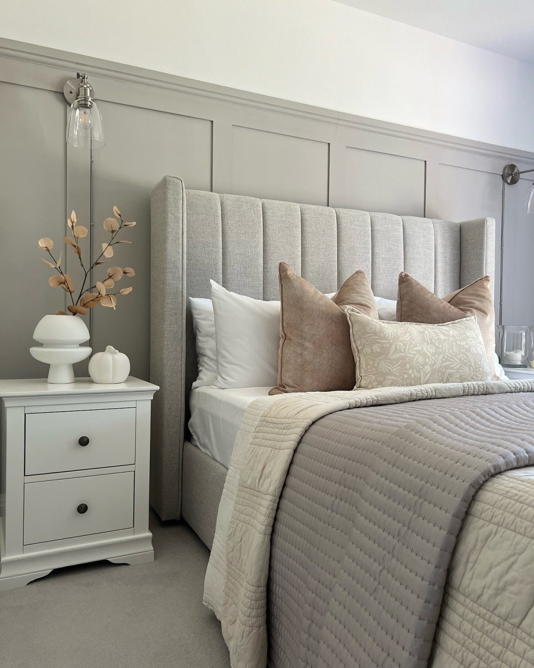 Elegant grey and white bedroom ideas | Dreams Inspiration