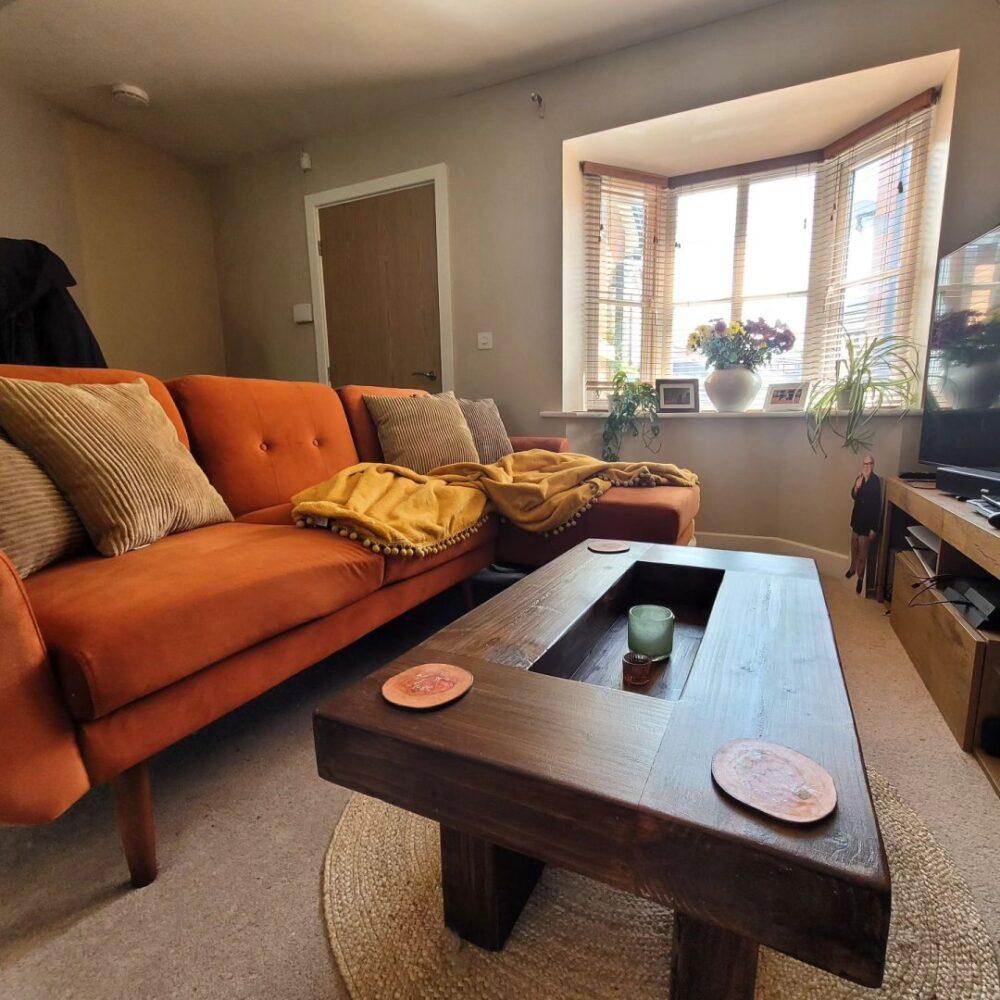 UGC by @real.housewife.of.lancashire featuring orange Gallway sofa bed
