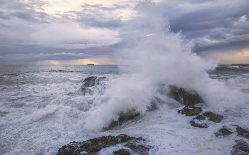 Atlantic Ocean storm