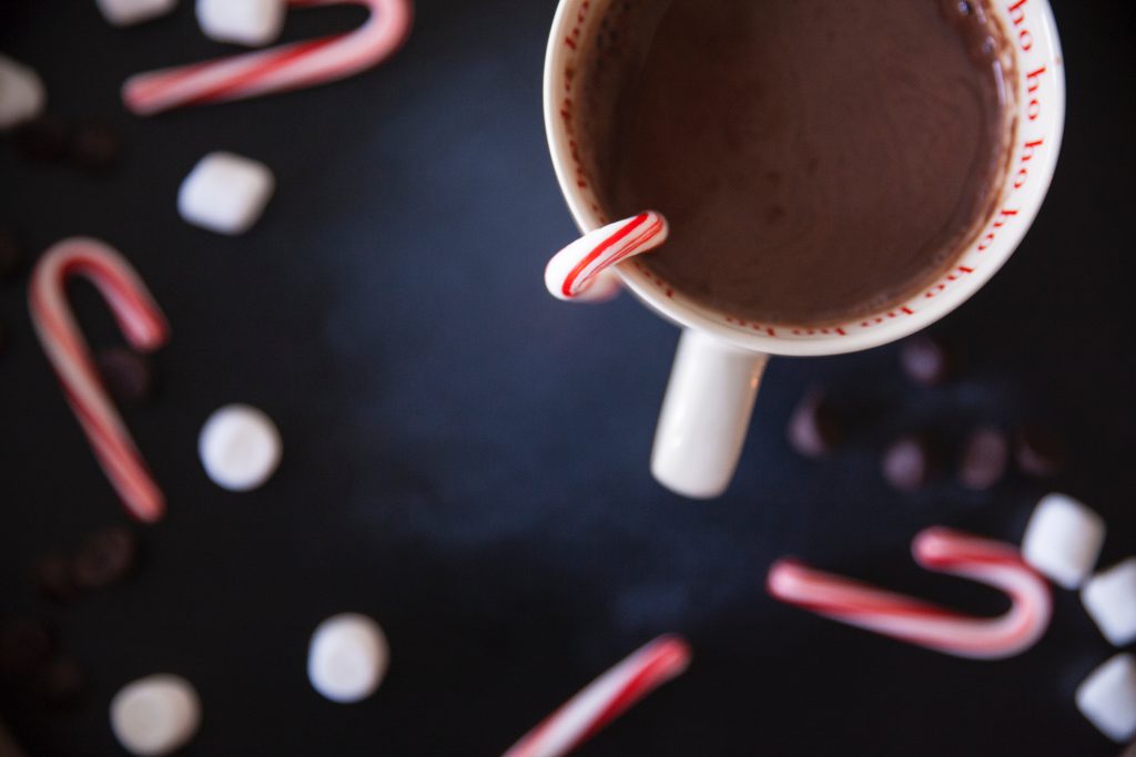 Hot Chocolate With Candy Canes