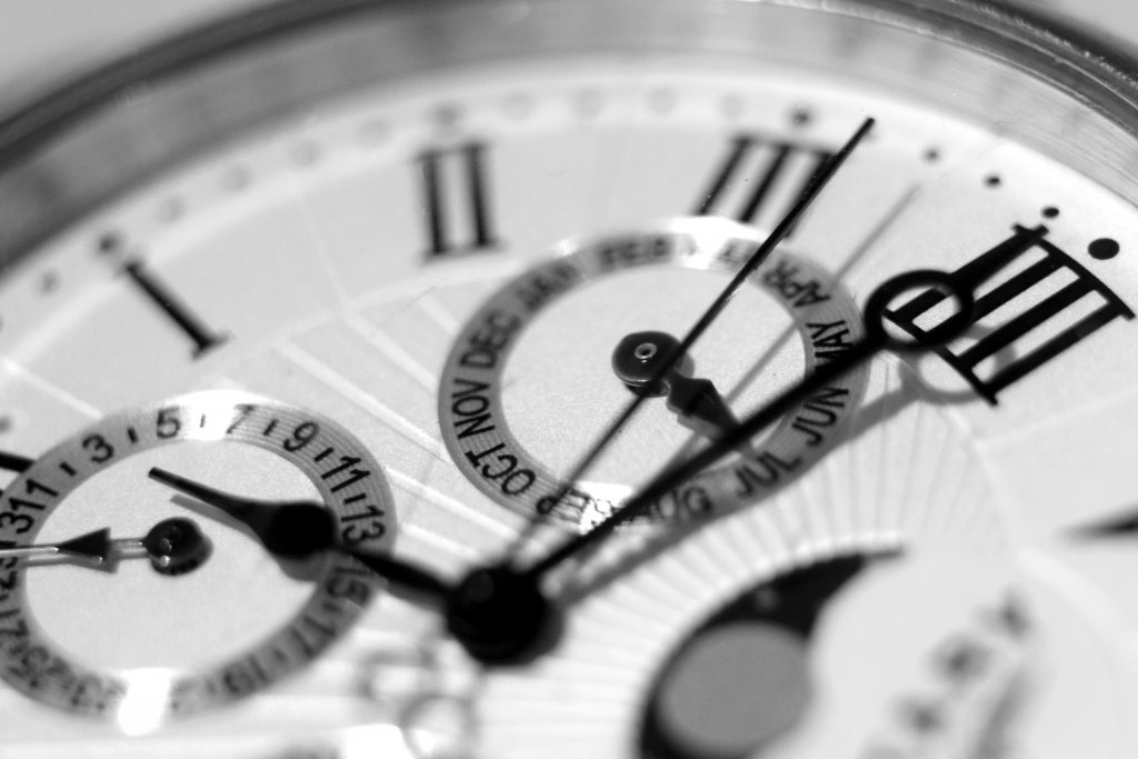 close up of clock