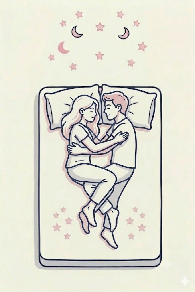 Couple-sleep-position-3.-The-Lovers-Knot