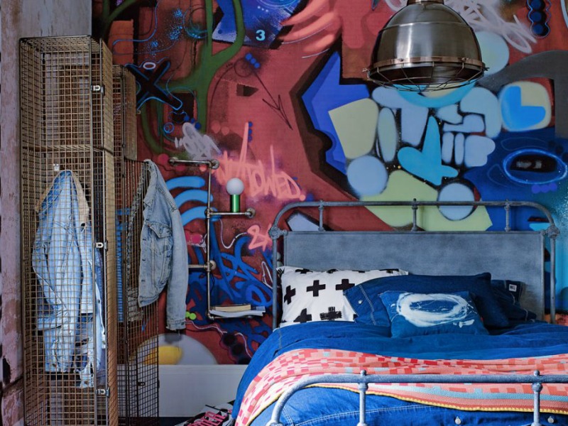 Graffiti teen bedroom design