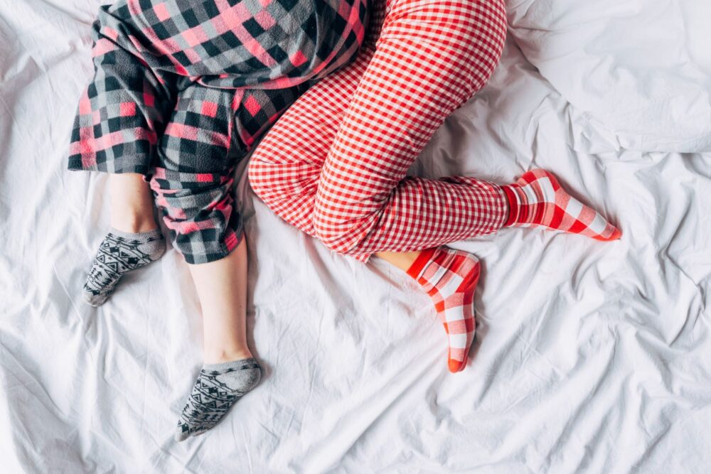 Pajamas in bed