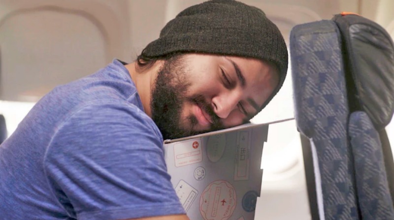 Image of man using PowerSiesta sleep gadgets