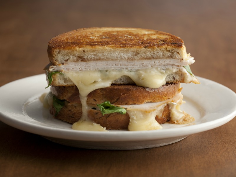 An image of a turkey and brie sandwich