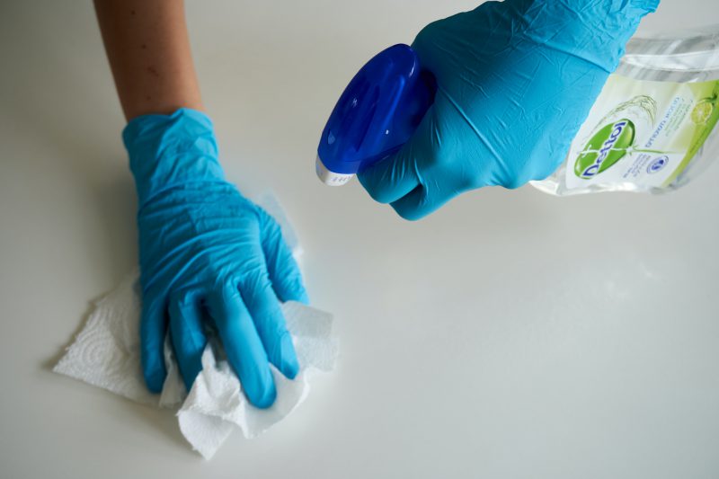 image of somebody cleaning to show spring clean