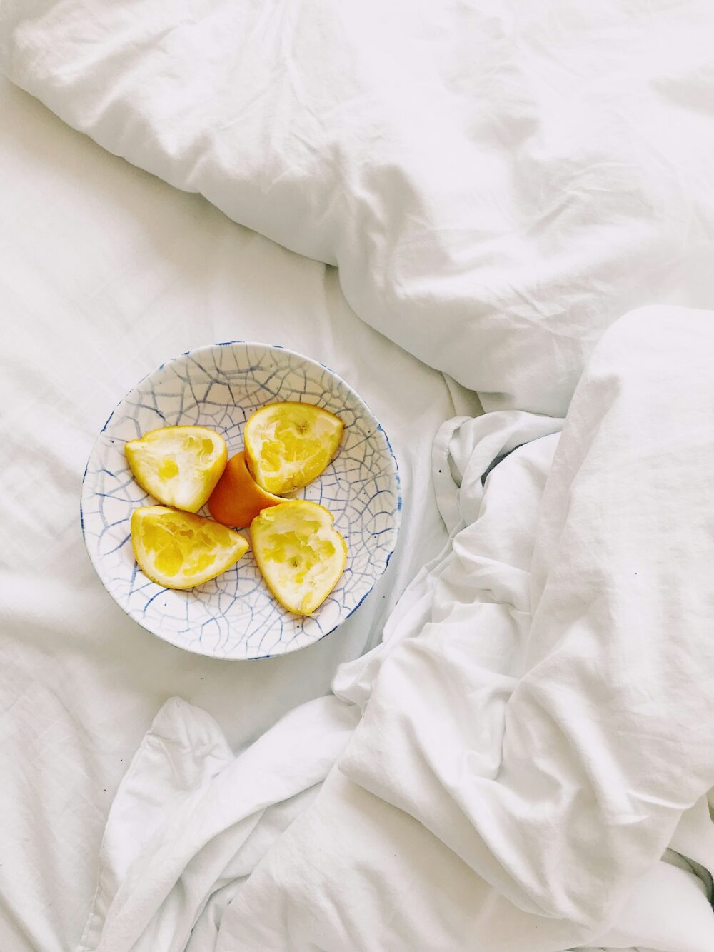 Bowl of fruit before bed