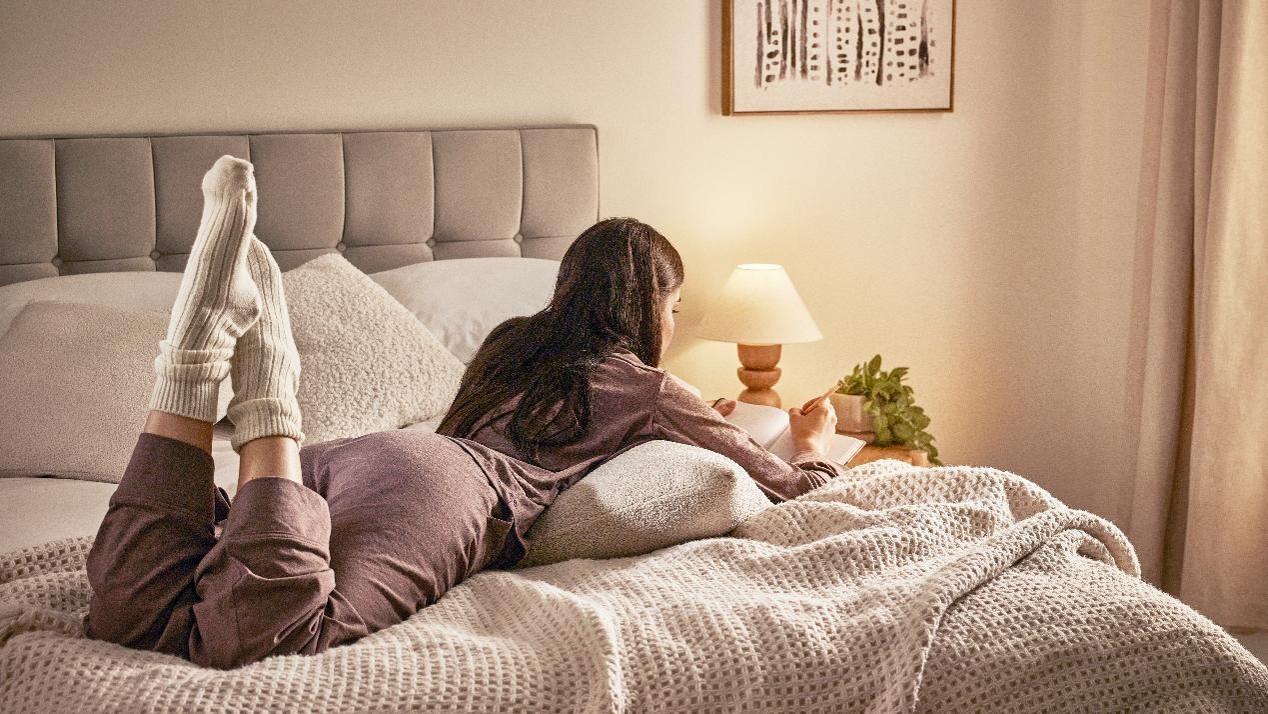Women chilling in bed
