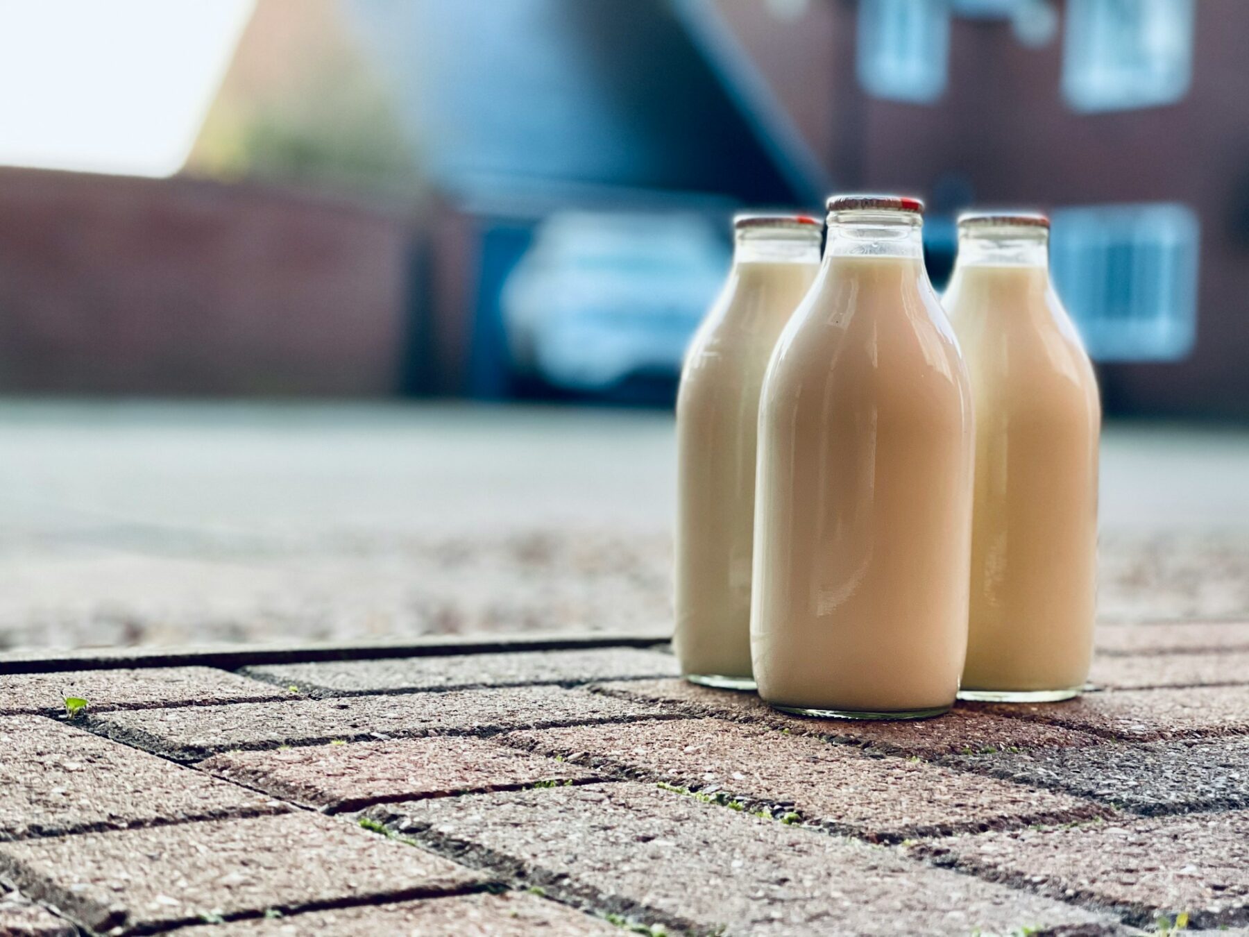 Milk bottles delivered