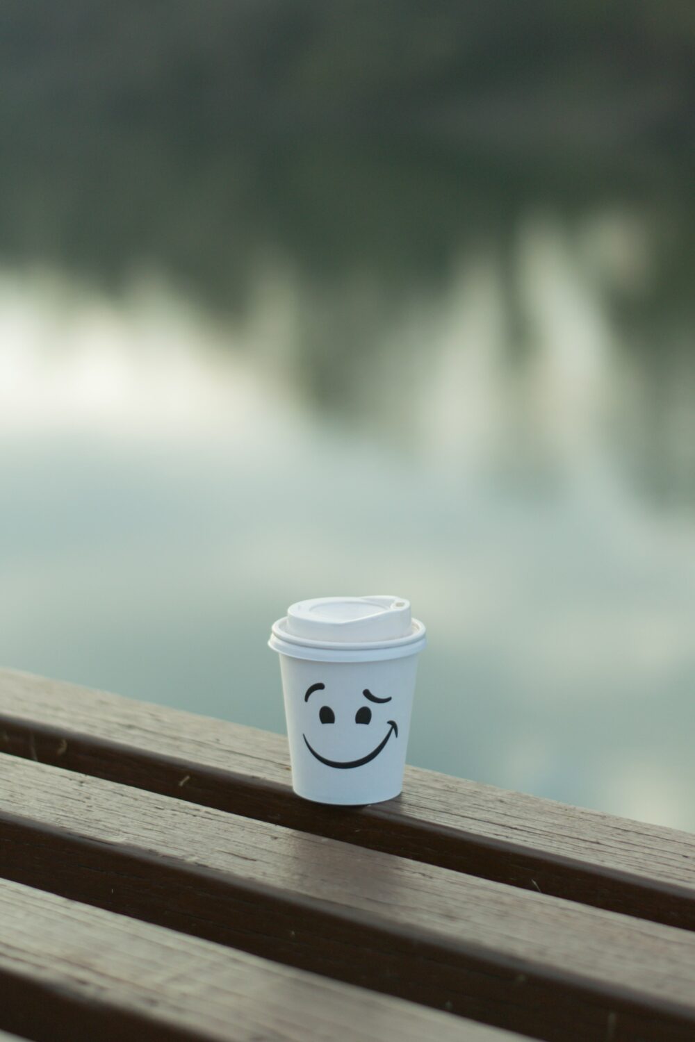 Coffee cup with a smile