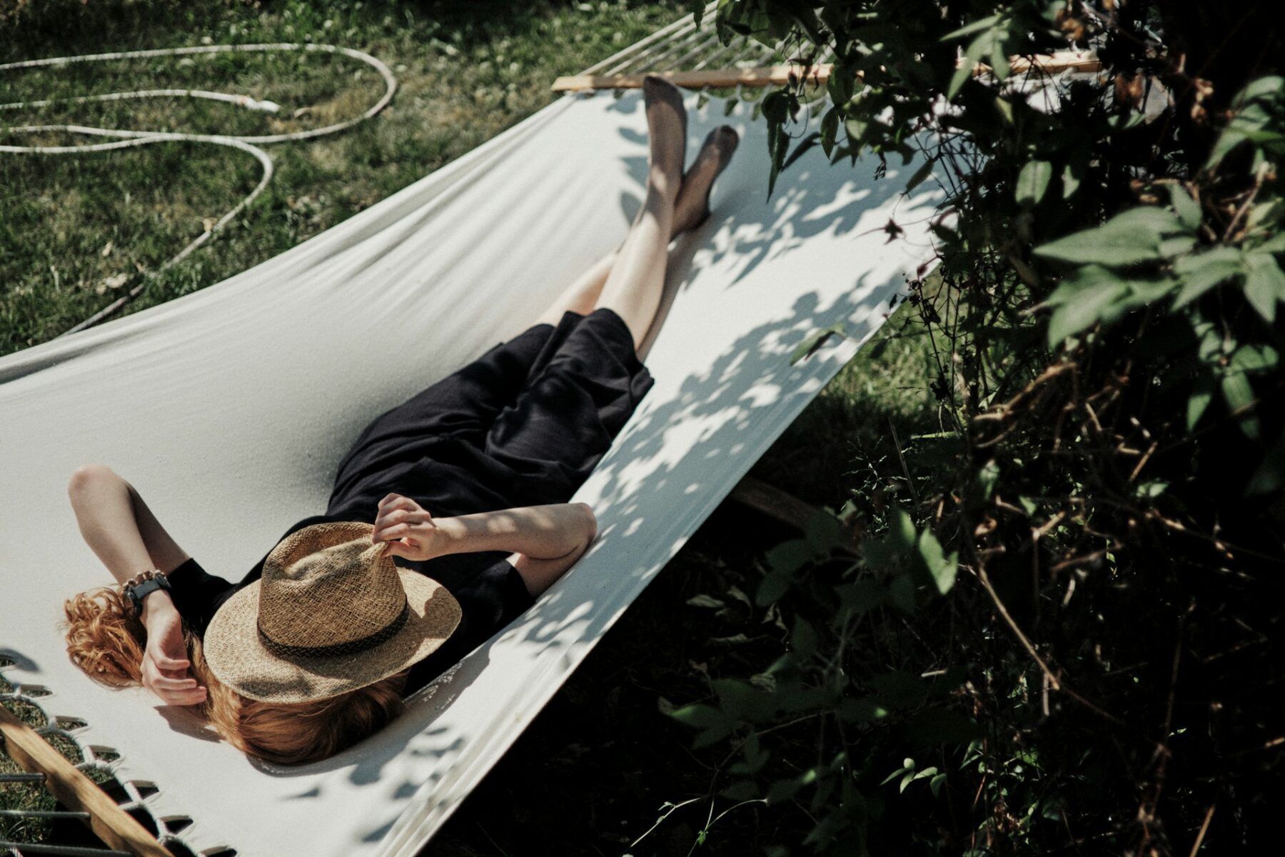 Afternoon siesta in a hammock