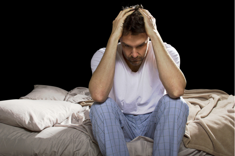 Man unable to sleep because of problems