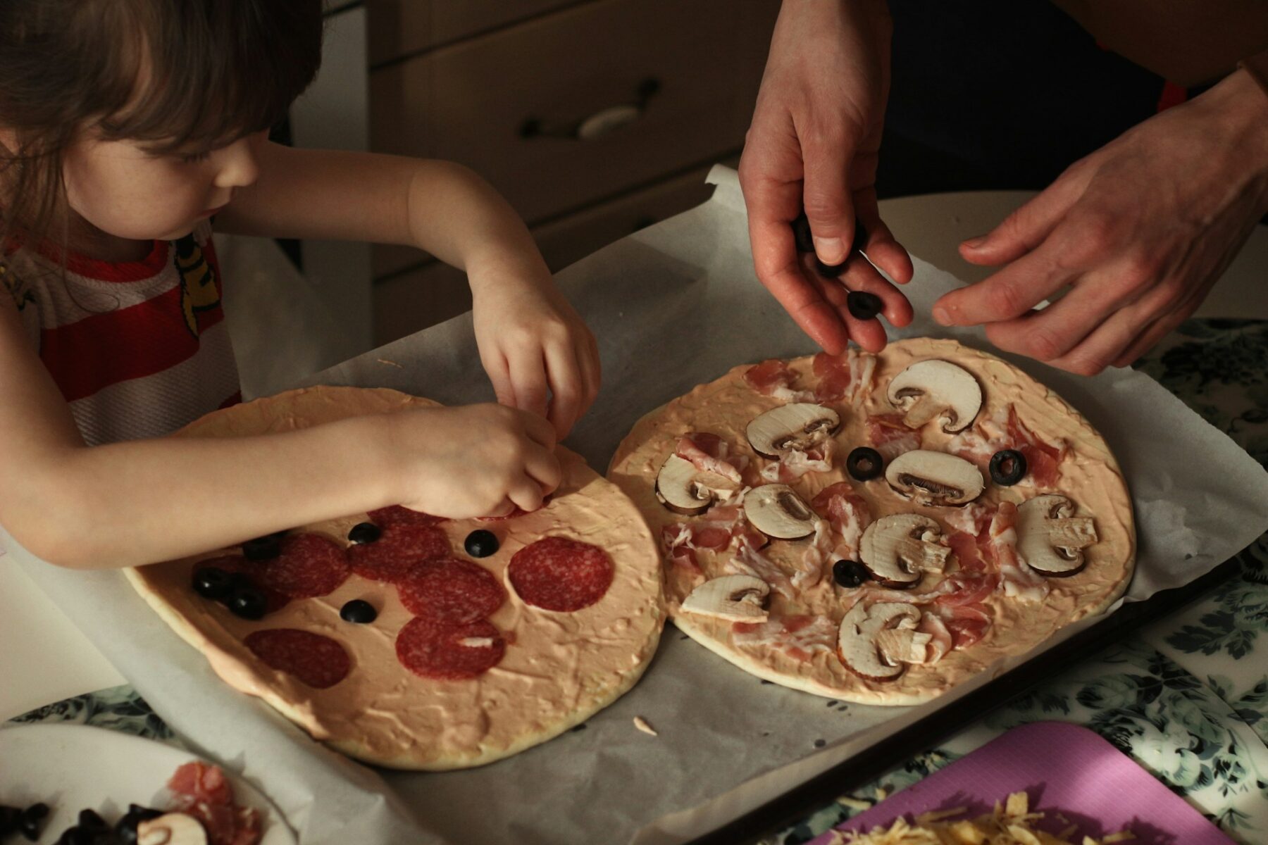 Making pizza