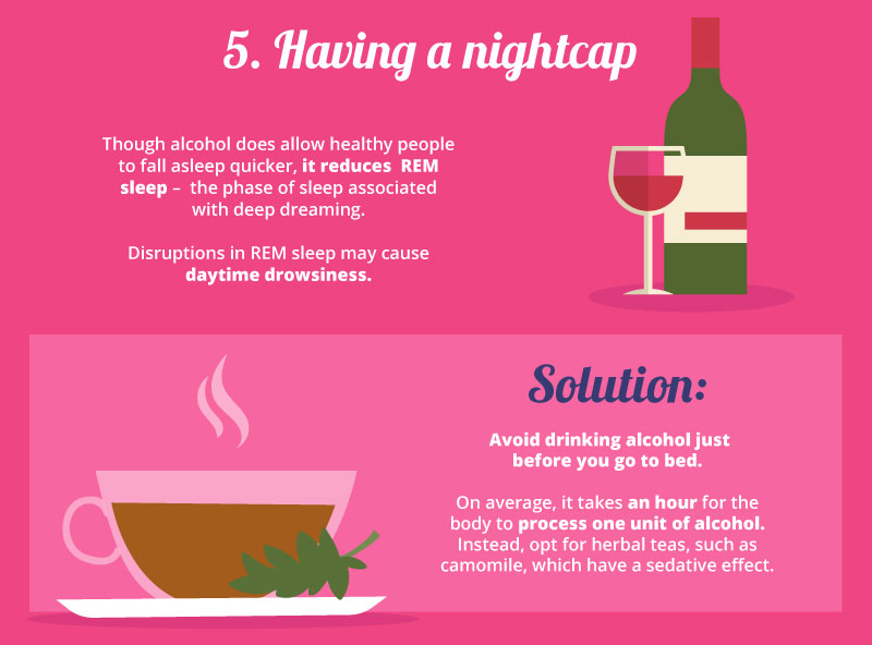 Nightcaps are one of our seven sleep mistakes. Click the image for the rest.