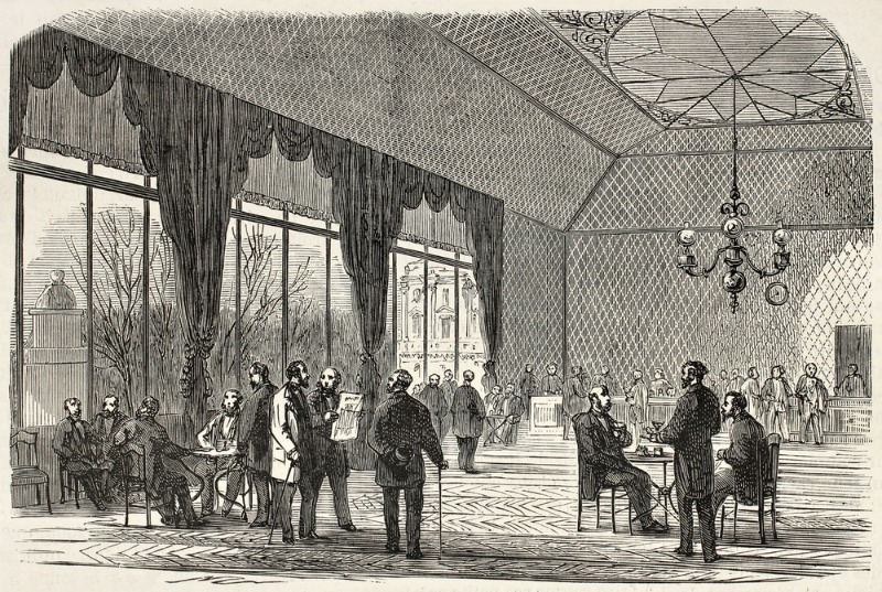 Illustration of Curtains in Paris Palace